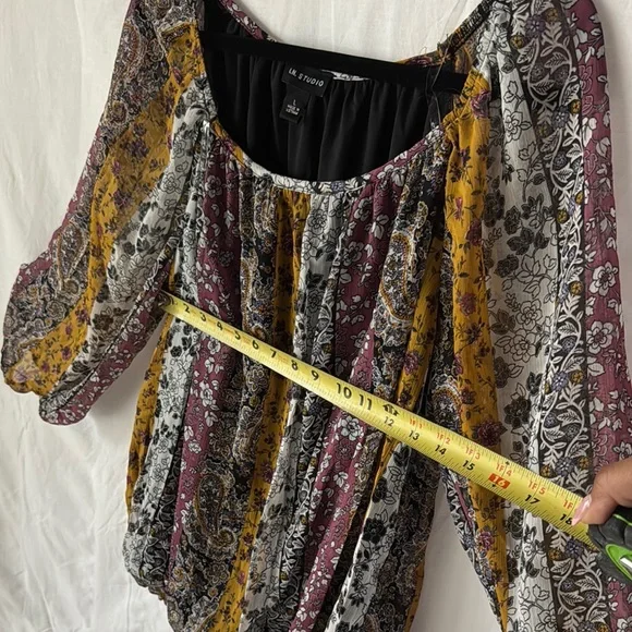 I.N. Studio Multicolor Floral Blouse - Picture 6 of 8